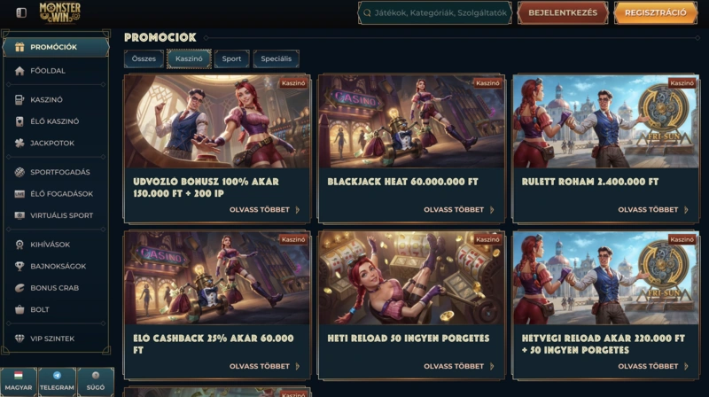 Monsterwin Bonuses